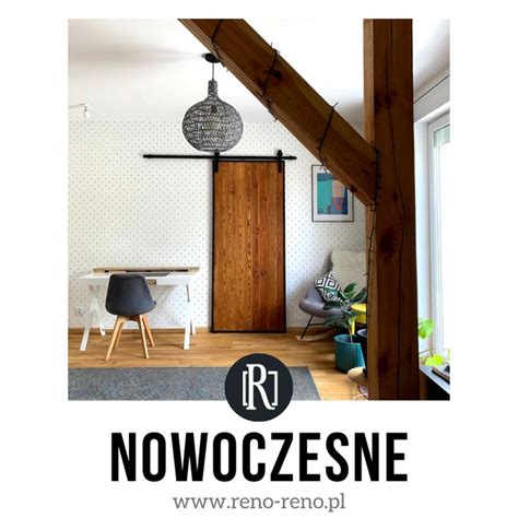 Nowoczesne wnętrze z drzwiami przesuwnymi