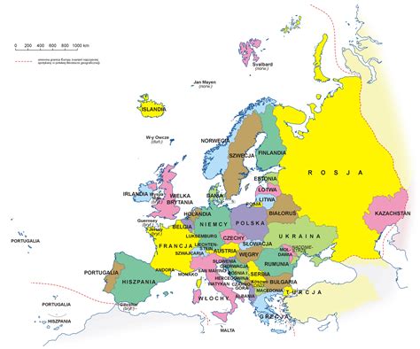 Mapa Europy z zaznaczonym Szlakiem Hanzy