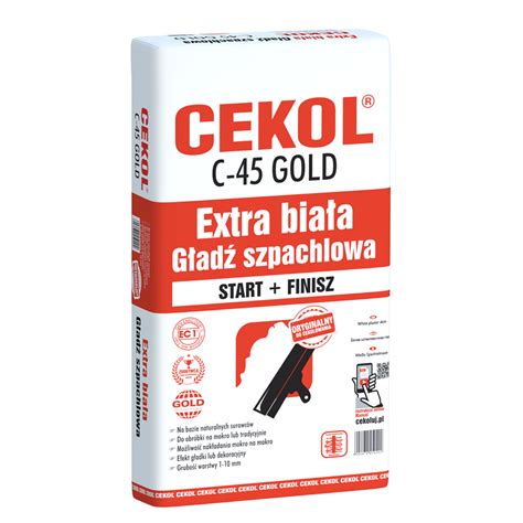 Opakowanie gipsu szpachlowego Cekol C-45
