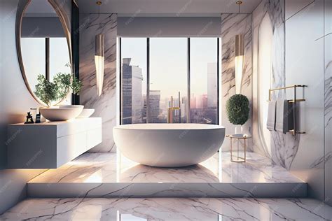 luksusowa łazienka z designerskim oświetleniem