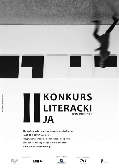 Plakat promujący konkurs literacki