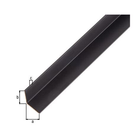 Profil aluminiowy kątowy w przekroju