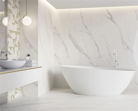 Włoskie płytki gresowe imitujące marmur
