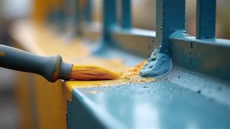 Malowanie balustrady metalowej pędzlem